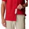 imageColumbia Mens Standard Slack Tide Camp ShirtOs  Intense Red