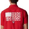 imageColumbia Mens Standard Slack Tide Camp ShirtOs  Intense Red