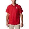 imageColumbia Mens Standard Slack Tide Camp ShirtOs  Intense Red