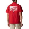 imageColumbia Mens Standard Slack Tide Camp ShirtOs  Intense Red