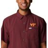 imageColumbia Mens Standard Slack Tide Camp ShirtVt  Deep Maroon
