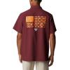 imageColumbia Mens Standard Slack Tide Camp ShirtVt  Deep Maroon