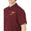 imageColumbia Mens Standard Slack Tide Camp ShirtVt  Deep Maroon