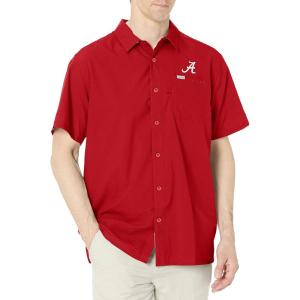 imageColumbia Mens Standard Slack Tide Camp ShirtAla  Red Velvet