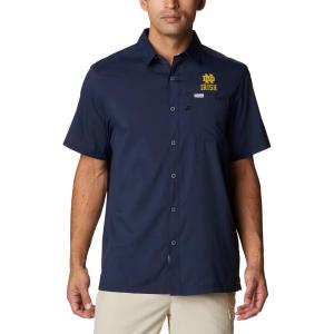 imageColumbia Mens Standard Slack Tide Camp ShirtArk  Red Velvet