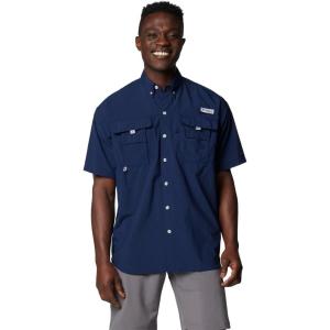 imageColumbia Mens PFG Bahama II Short Sleeve ShirtCollegiate Navy