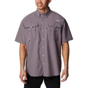 imageColumbia Mens PFG Bahama II Short Sleeve ShirtGranite Purple