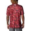imageColumbia Mens Collegiate Super Terminal Tackle PoloArk  Red Velvet Dorado Isle Print