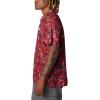 imageColumbia Mens Collegiate Super Terminal Tackle PoloArk  Red Velvet Dorado Isle Print