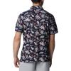 imageColumbia Mens Collegiate Super Terminal Tackle PoloAub  Collegiate Navy Dorado Isle Print