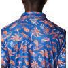 imageColumbia Mens Collegiate Super Terminal Tackle PoloFla  Azul Dorado Isle Print
