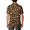 imageColumbia Mens Collegiate Super Terminal Tackle PoloIw  Black Dorado Isle Print