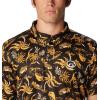 imageColumbia Mens Collegiate Super Terminal Tackle PoloIw  Black Dorado Isle Print
