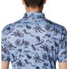 imageColumbia Mens Collegiate Super Terminal Tackle PoloNc  White Cap Dorado Isle Print