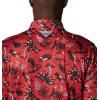 imageColumbia Mens Collegiate Super Terminal Tackle PoloNeb  Bright Red Dorado Isle Print