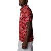 imageColumbia Mens Collegiate Super Terminal Tackle PoloNeb  Bright Red Dorado Isle Print