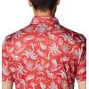 imageColumbia Mens Collegiate Super Terminal Tackle PoloOs  Intense Red Dorado Isle Print