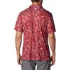 imageColumbia Mens Collegiate Super Terminal Tackle PoloSc  Beet Dorado Isle Print