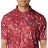 imageColumbia Mens Collegiate Super Terminal Tackle PoloSc  Beet Dorado Isle Print