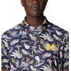 imageColumbia Mens Collegiate Super Terminal Tackle PoloUm  Collegiate Navy Dorado Isle Print