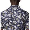 imageColumbia Mens Collegiate Super Terminal Tackle PoloUm  Collegiate Navy Dorado Isle Print