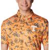 imageColumbia Mens Collegiate Super Terminal Tackle PoloUt  Solarize Dorado Isle Print