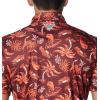 imageColumbia Mens Collegiate Super Terminal Tackle PoloVt  Deep Maroon Dorado Isle Print