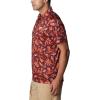 imageColumbia Mens Collegiate Super Terminal Tackle PoloVt  Deep Maroon Dorado Isle Print