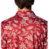 imageColumbia Mens Collegiate Super Terminal Tackle PoloWaz  Red Velvet Dorado Isle Print
