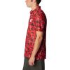 imageColumbia Mens Collegiate Super Terminal Tackle PoloWis  Intense Red Dorado Isle Print