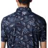 imageColumbia Mens Collegiate Super Terminal Tackle PoloWv  Collegiate Navy Dorado Isle Print