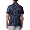 imageColumbia Mens Collegiate Super Terminal Tackle PoloWv  Collegiate Navy Dorado Isle Print
