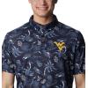 imageColumbia Mens Collegiate Super Terminal Tackle PoloWv  Collegiate Navy Dorado Isle Print
