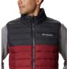 imageColumbia Mens Powder Lite VestRed JasperShark