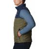 imageColumbia Mens Powder Lite VestStone GreenCollegiate Navy