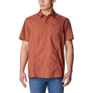 imageColumbia Mens Pine Canyon Short Sleeve Work ShirtAuburn