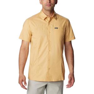 imageColumbia Mens Pine Canyon Short Sleeve Work ShirtLight Camel