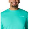 imageColumbia Mens Sun Trek Short Sleeve TeeElectric Turquoise