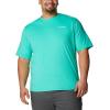 imageColumbia Mens Sun Trek Short Sleeve TeeElectric Turquoise