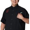 imageColumbia Mens Big ampamp Tall Collegiate Tamiami Short Sleeve ShirtOs  Black