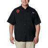 imageColumbia Mens Big ampamp Tall Collegiate Tamiami Short Sleeve ShirtOs  Black