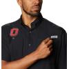 imageColumbia Mens Big ampamp Tall Collegiate Tamiami Short Sleeve ShirtOs  Black