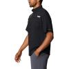 imageColumbia Mens Big ampamp Tall Collegiate Tamiami Short Sleeve ShirtOs  Black