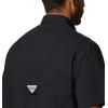 imageColumbia Mens Big ampamp Tall Collegiate Tamiami Short Sleeve ShirtOs  Black