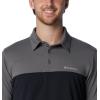 imageColumbia Mens Narrows Pointe Short Sleeve PoloBlackCity Grey