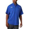 imageColumbia Mens Big ampamp Tall Collegiate Tamiami Short Sleeve ShirtAlternate Team Color  Florida Gators
