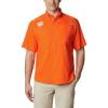 imageColumbia Mens Big ampamp Tall Collegiate Tamiami Short Sleeve ShirtCle  Spark Orange