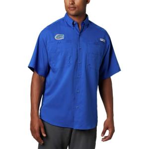 imageColumbia Mens Big ampamp Tall Collegiate Tamiami Short Sleeve ShirtAlternate Team Color  Florida Gators