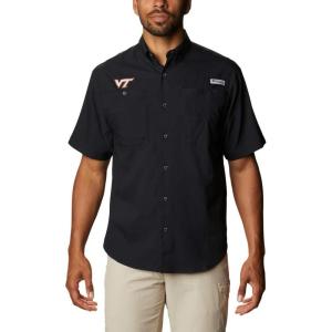 imageColumbia Mens Big ampamp Tall Collegiate Tamiami Short Sleeve ShirtVt  Black