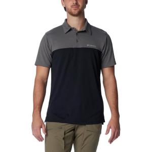 imageColumbia Mens Narrows Pointe Short Sleeve PoloBlackCity Grey
